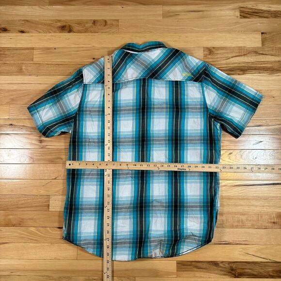 Vintage 90s No Fear Men’s Button Up Size XL This Is My Comfort Zone Plaid - Picture 8 of 8